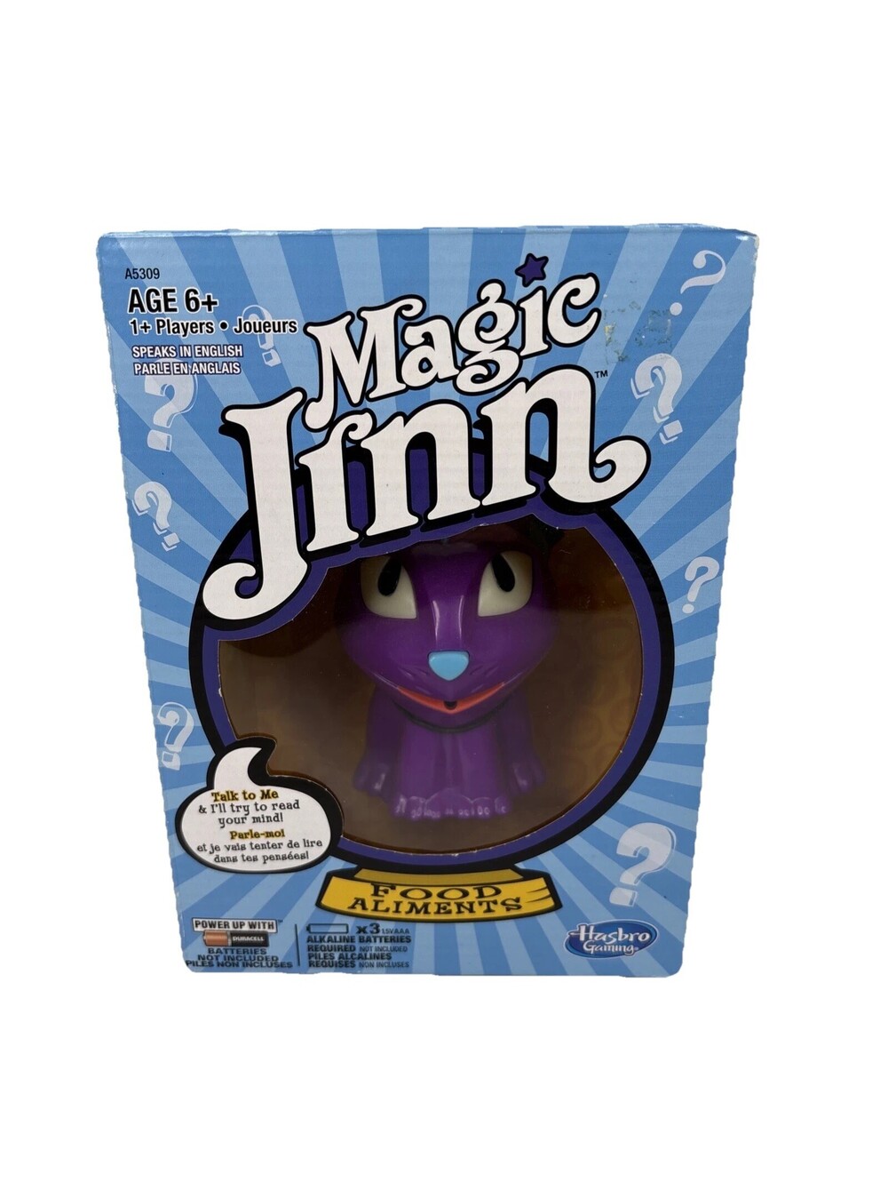 Magic Jinn Food Aliments 20 Questions Mind Game Hasbro 2013 Purple Brand New